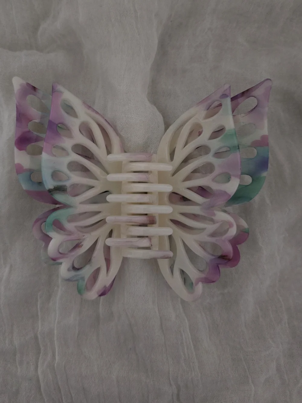 Marbled Butterfly Elegant Claw Clip